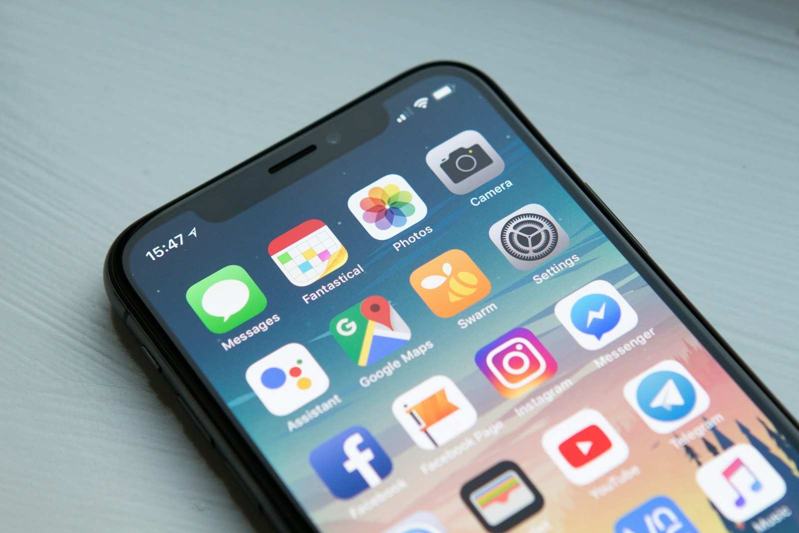 Person using a mobile app one-handed