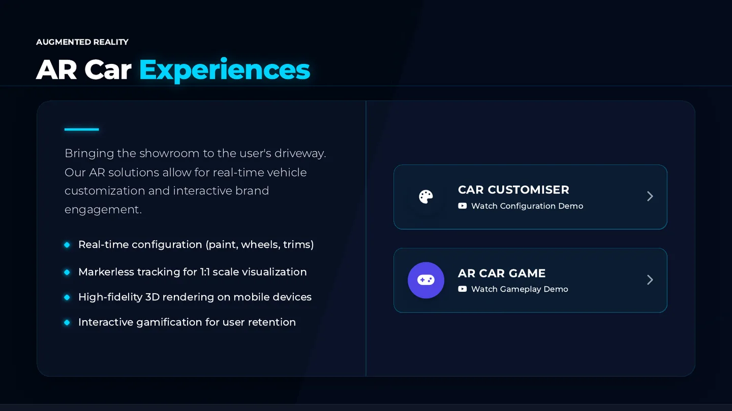 AR Car Experiences — AR project by Hash Media