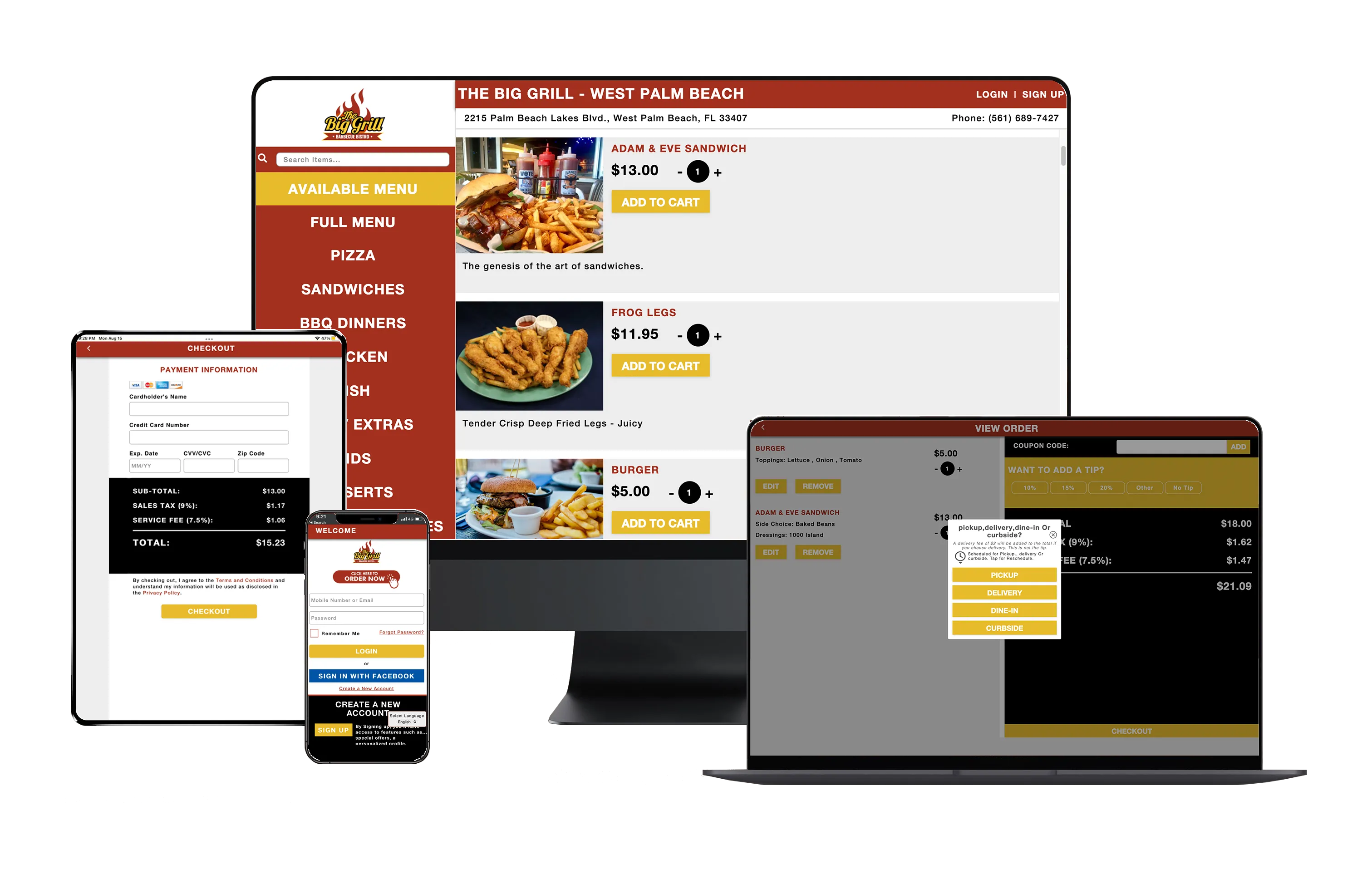 Order Anywhere — Web project by Hash Media